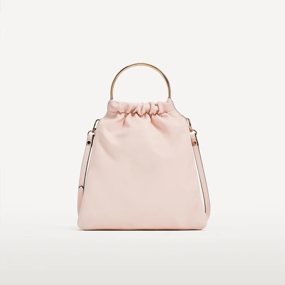 Zara | Ring handle pink shoulder bag - Picture 4 of 12